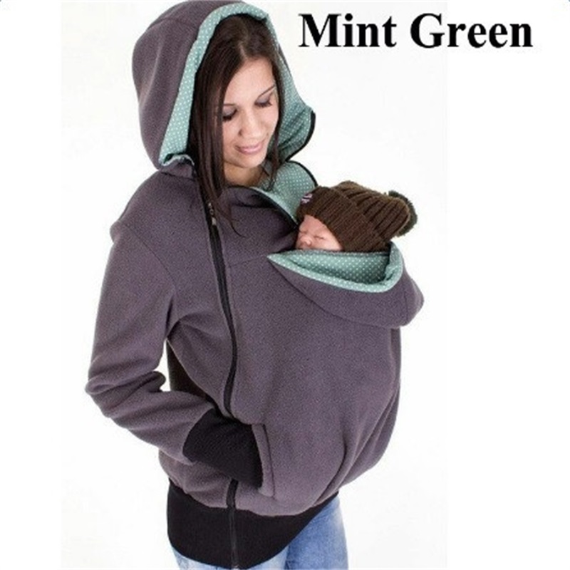 Tre-i-en multifunktionel mor kanguru sweater jakke kvinder’ s