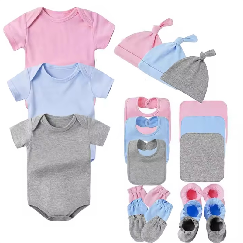 Tilpasset kammet bomuld Baby Onesie