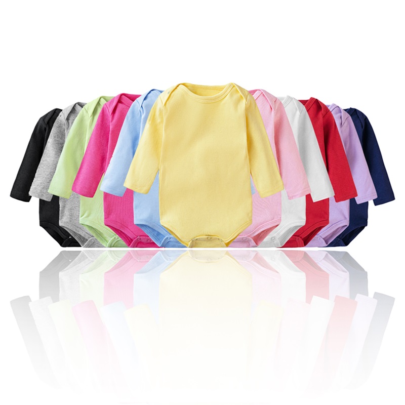 Tilpasset kammet bomuld Baby Onesie
