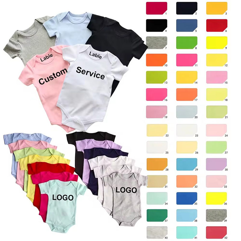 Tilpassede nyfødte Baby Onesie kammet bomuld baby pige Romper spædbarn Bodysuit