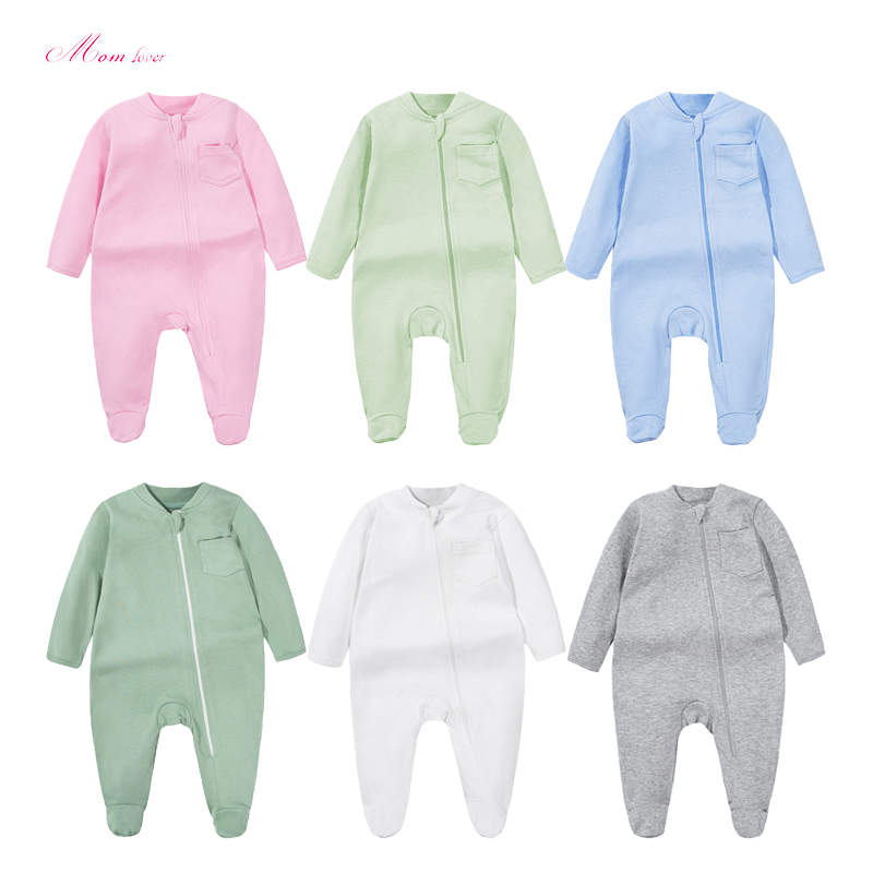 Nyfødt Strikket Langærmet Bodysuit Jumpsuit